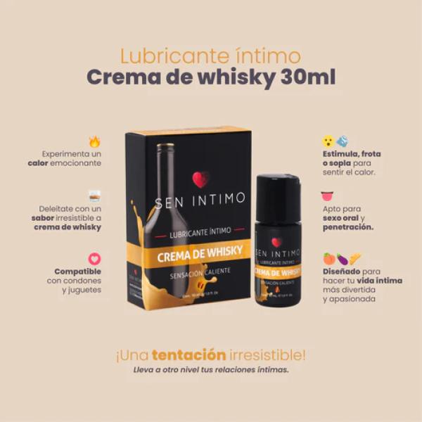 Lubricante Caliente Crema De Whisky Sen Intimo 30ml - Silvestre