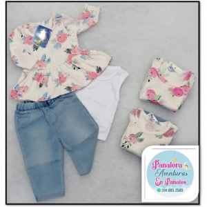 Conjunto Tutu bebe bordado - creaciones berc taller de confeccion